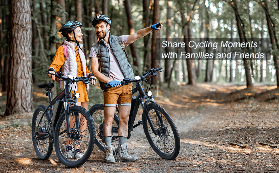 Share the delightful cycling moments  with Families and Friends