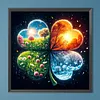 Diamond Painting -DIY Round Drill Four-leaf Clover(40x40cm)