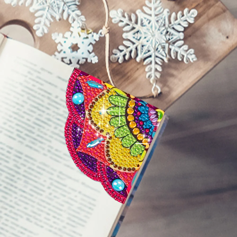 DIY Corner Bookmark Art Craft 5D Dot Drill Book Mark for Presents