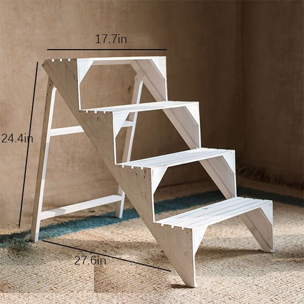GLVEE Solid Wood Ladder Flower Rack