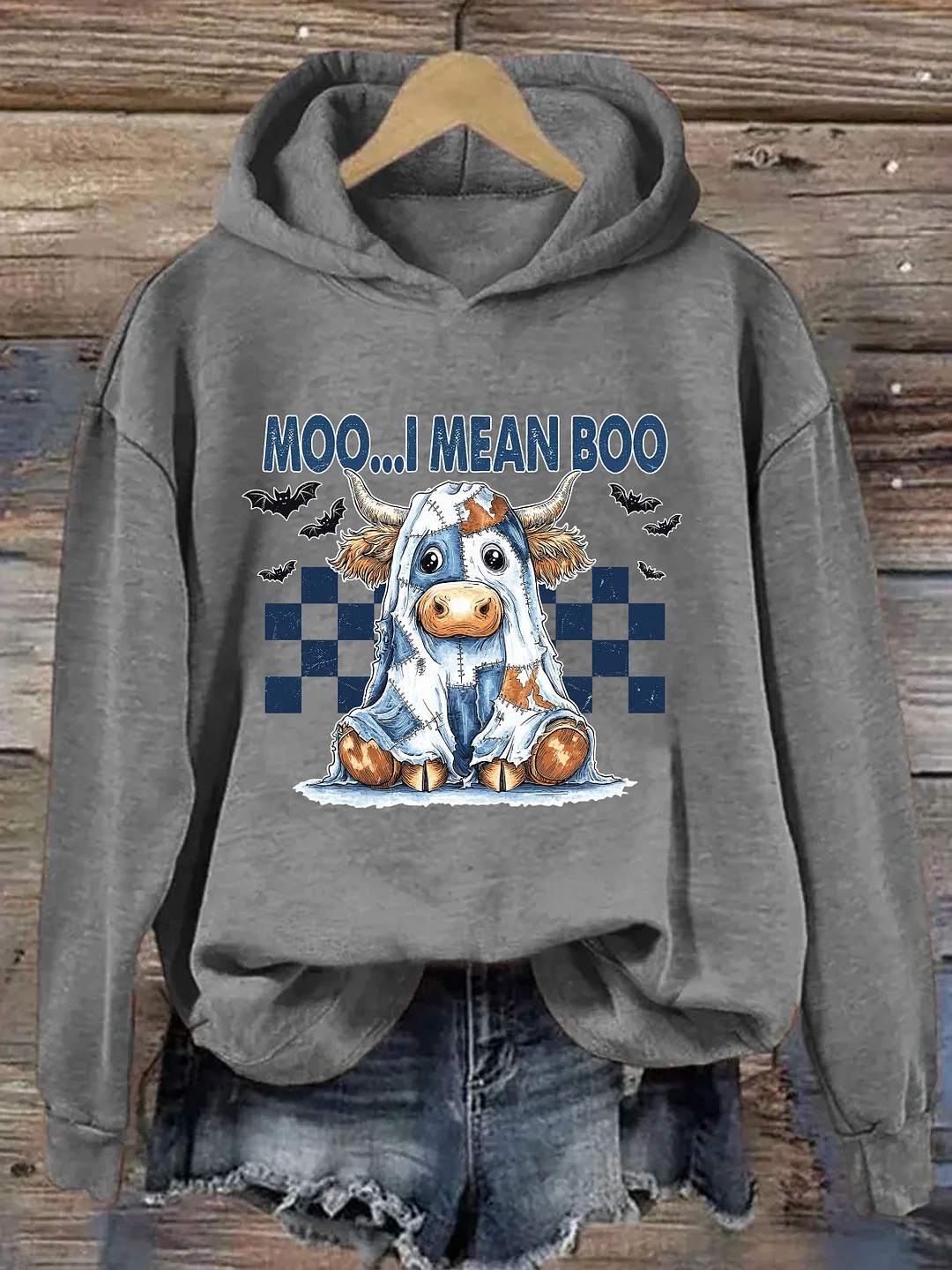 Moo I Mean Boo Hoodie