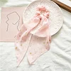 10PCS Stars Chiffon Hair Band Ribbon Scrunchies Set