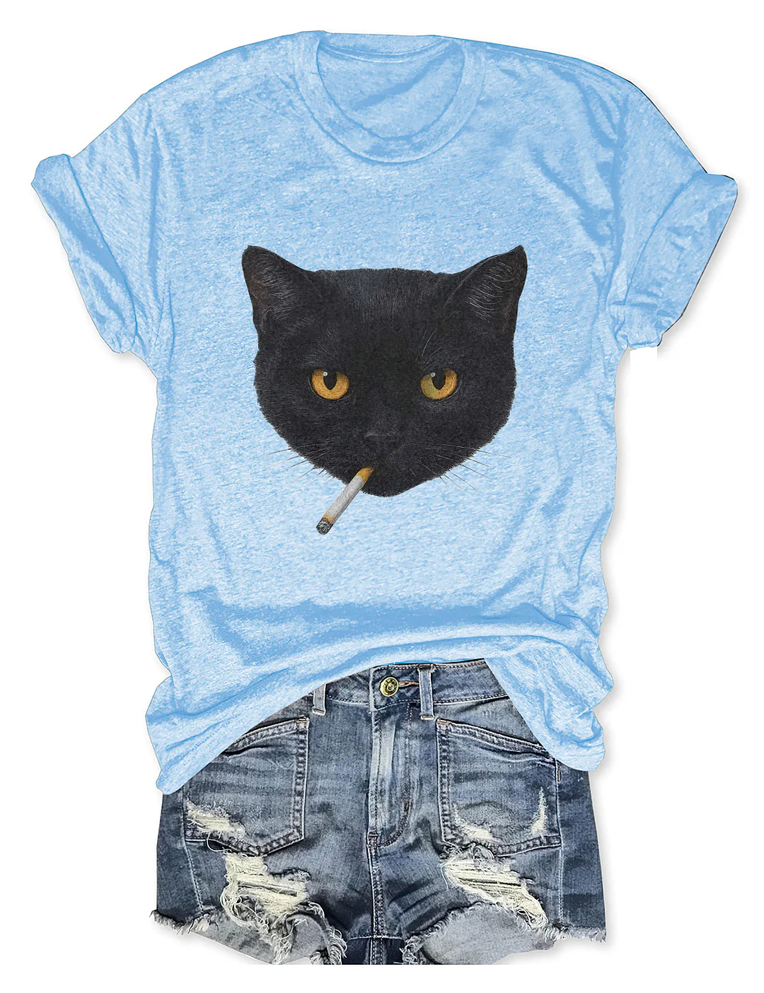 Smoking Cat T-shirt