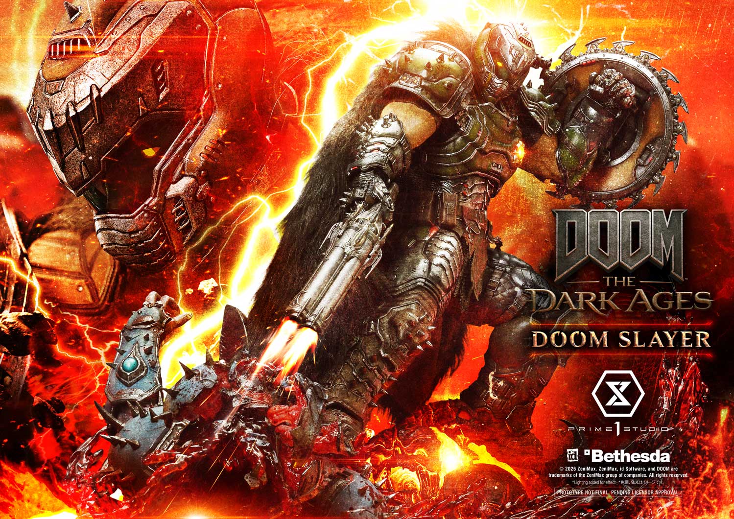 Prime 1 Studio - DOOM: The Dark Ages Doom Slayer 1/4 Statue UPMDOOM-01DXS UPMDOOM-01 UPMDOOM-01DX -