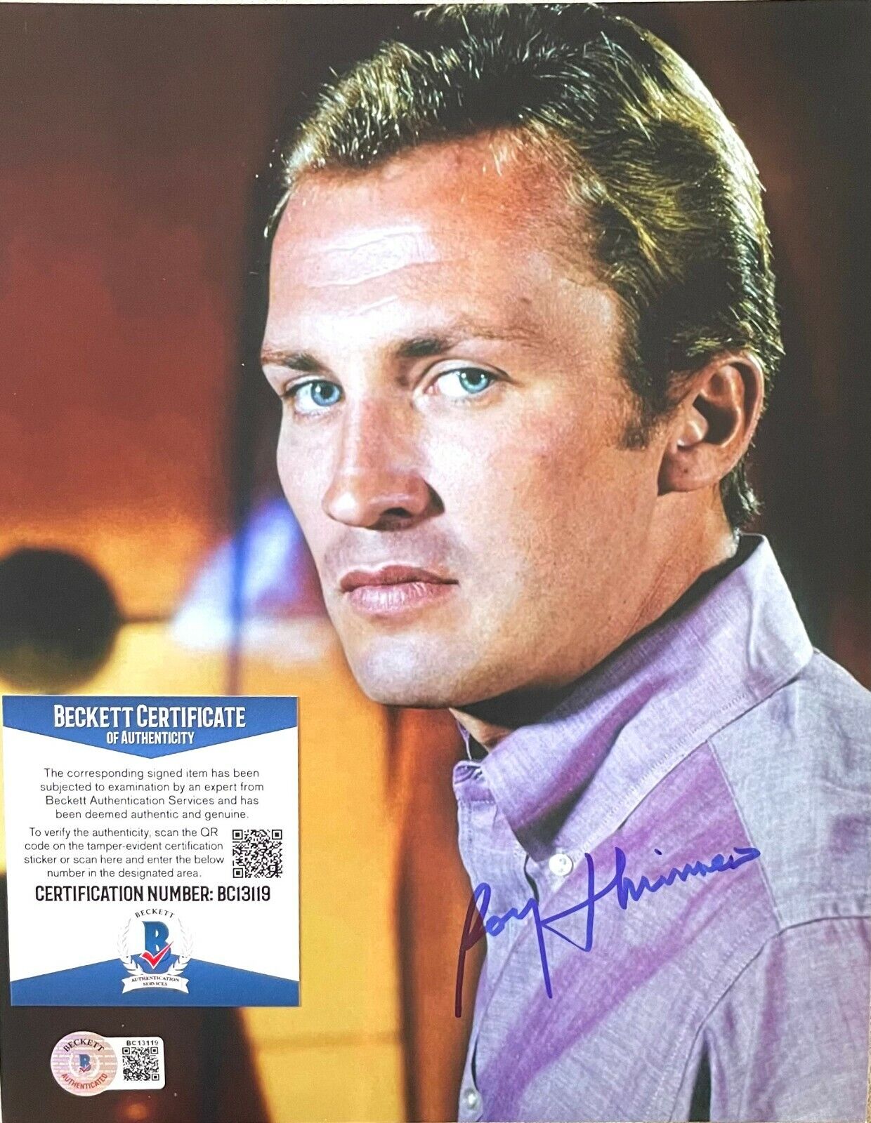 Roy Thinnes The Invaders Original Signed 8X10 Photo Poster painting w/Beckett COA #5