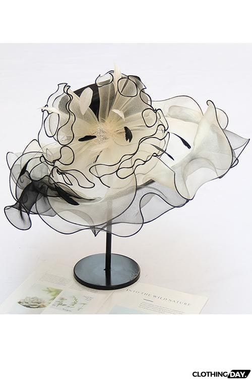 Organza Layer Flower Hat