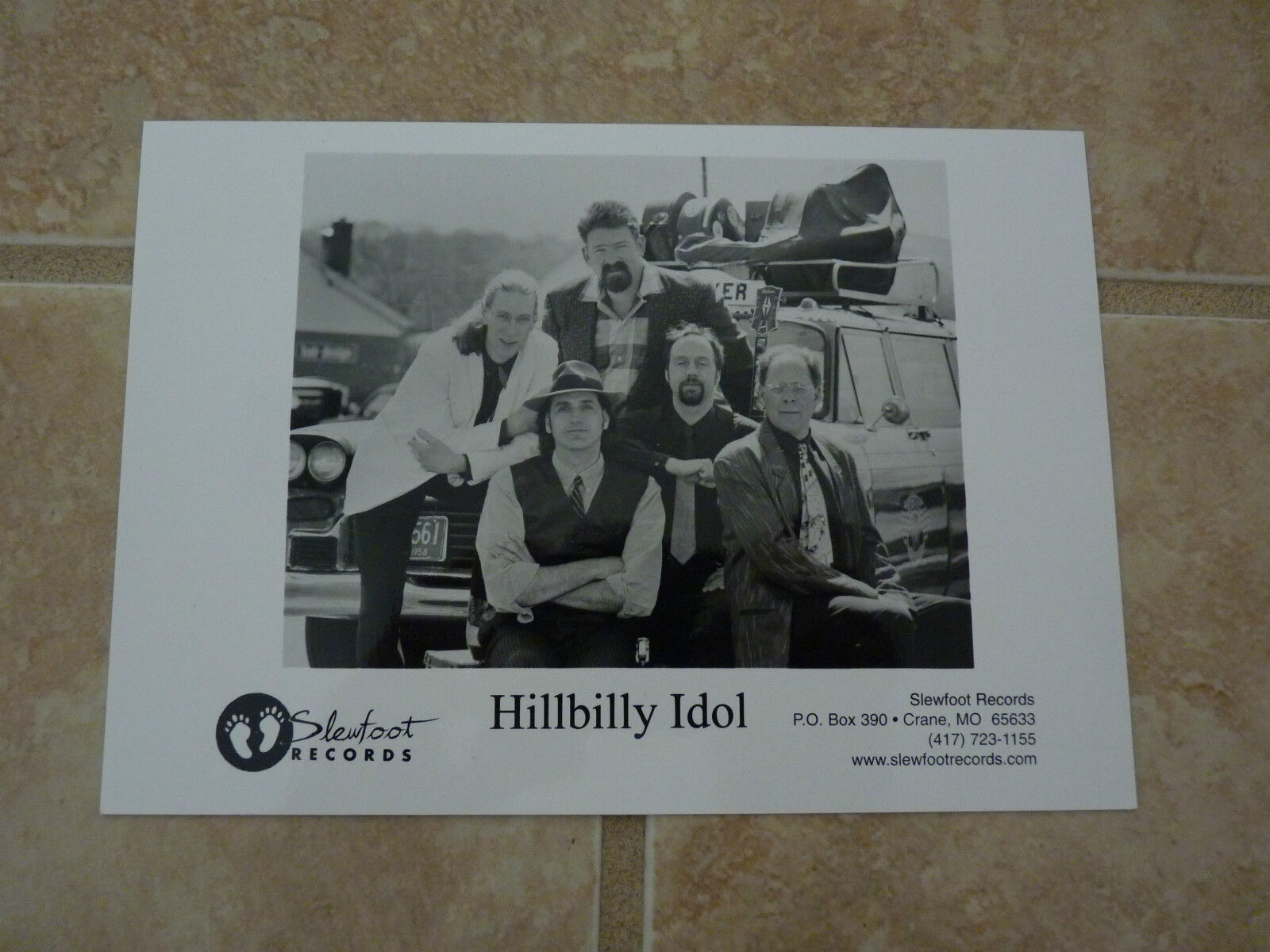 Hillbilly Idol 5x7 B&W Publicity Photo Poster painting Promo Picture