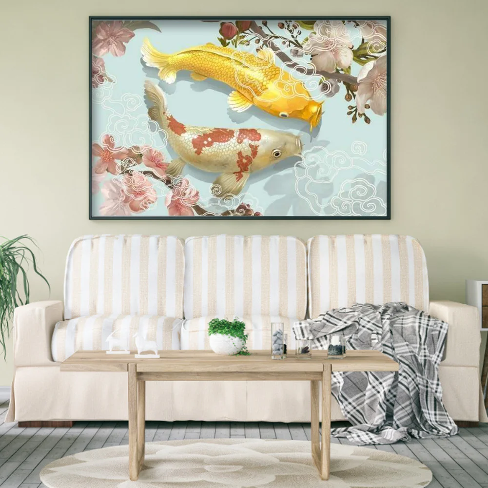 Diamond Painting - Full Round Drill - Koi Fish