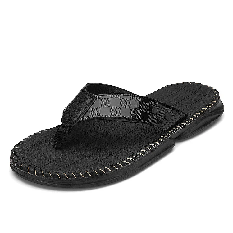 Men's Flip Flops Slip Comfy Slip Slippers For Men Non-Slip Sandals Open Toe Pillow Beach Slippers For Summer_ viptrois