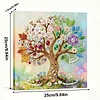 DIY Pearl Painting Four Seasons Tree for Home Decor with Frame(25x25cm)