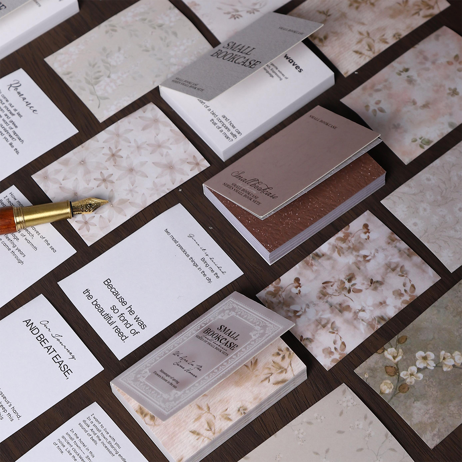 소재책 - 작은 책장 시리즈 빈티지 식물 패턴