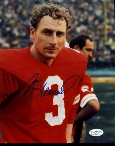 Jan Stenerud Chiefs Signed Jsa Cert Sticker 8x10 Photo Poster painting Autograph Authentic