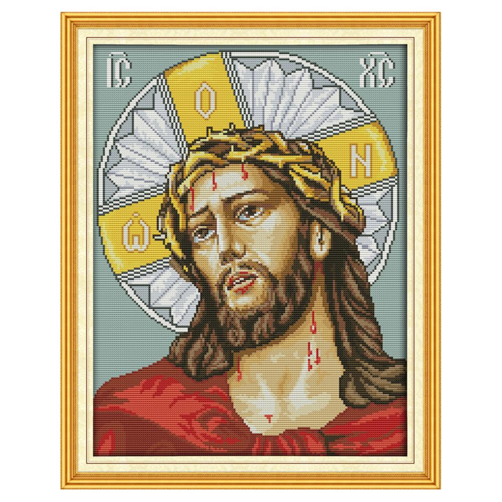 

Crucifixion - 14CT Stamped Cross Stitch - 44*35cm, 501 Original