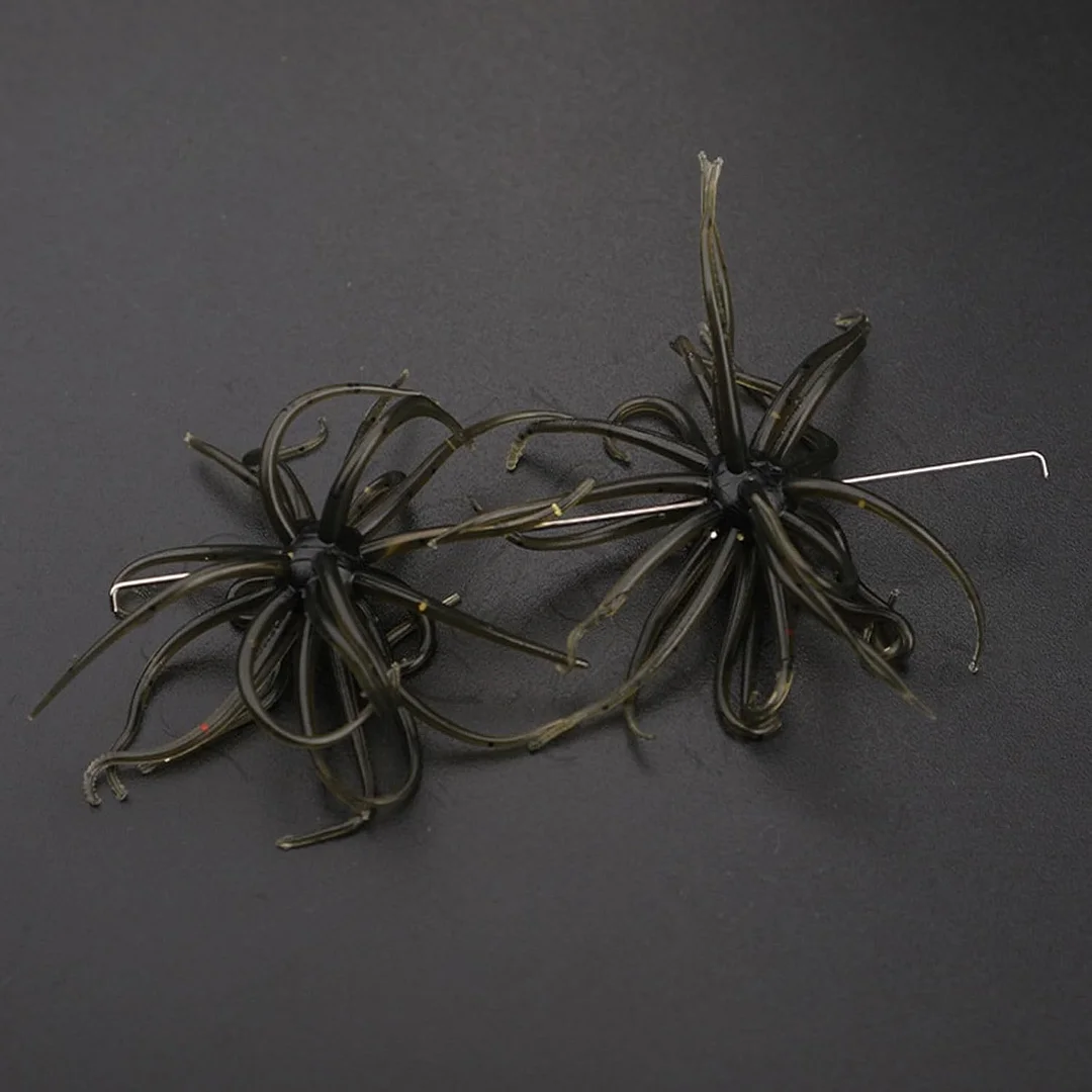 2Pcs Fishing Lures Soft Urchins Fish Lures Simulation Urchins Fishing Baits Soft Swimming Lures Slow Floating Lures Set