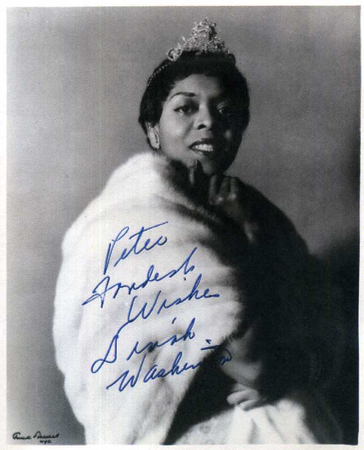 DINAH WASHINGTON Signed Photo Poster paintinggraph - Soul R&B Singer - Preprint