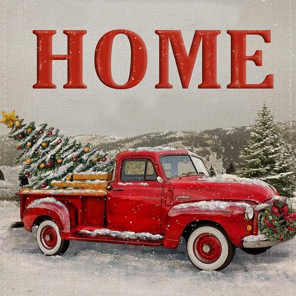 Full Round Diamond Painting - Home Car(30*30cm)