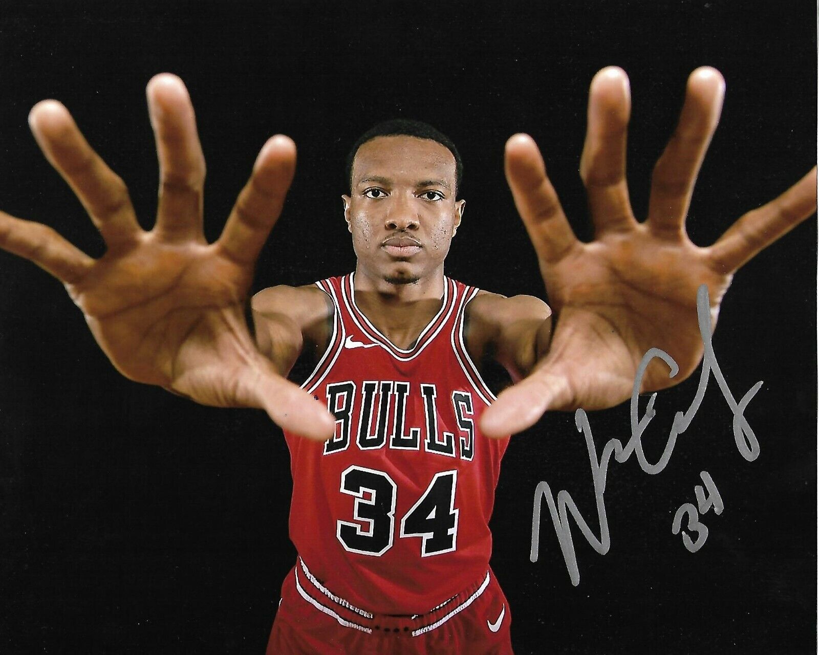 WENDELL CARTER JR signed autographed CHICAGO BULLS 8x10 Photo Poster painting w/ COA