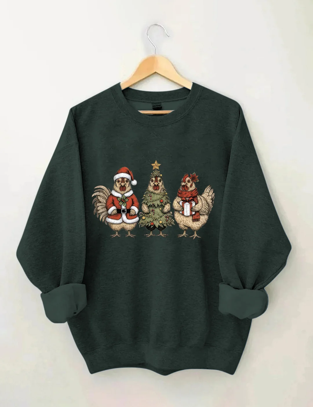 Christmas Chickens Sweatshirt