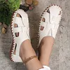 Gioiacombo&trade; Nuovi sandali cavi casual in pelle da donna