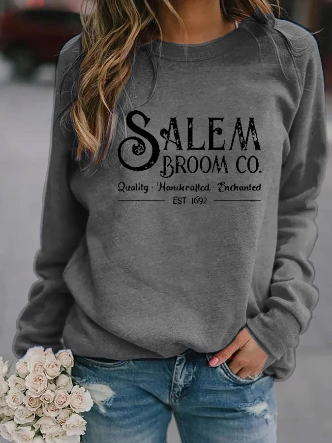 Letter Print Long Sleeve Sweatshirt