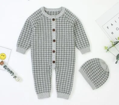 Baby Girl Romper Knitted Newborn Baby Clothes Romper With Hat Infant Toddler Jumpsuit For Kids Cotton Toddler Boys Jumpsuit