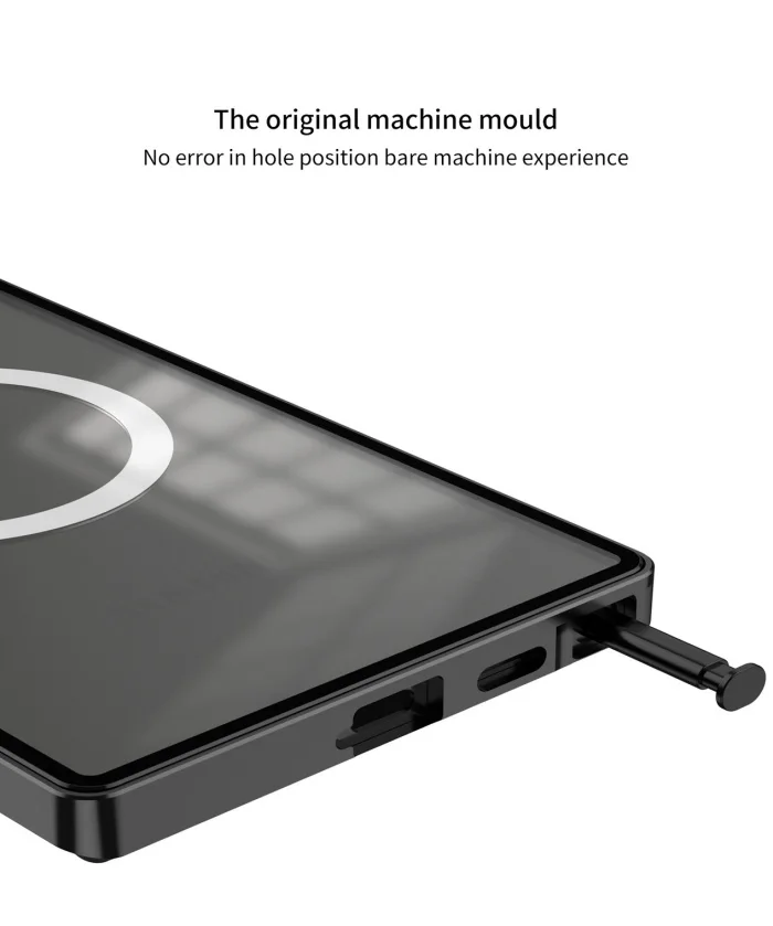 Samsung S25U Metal Magnetic Half-cover Anti-fall Protective Cover