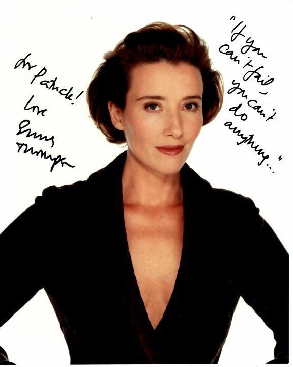 EMMA THOMPSON Autographed Signed Photo Poster paintinggraph - To Patrick GREAT CONTENT