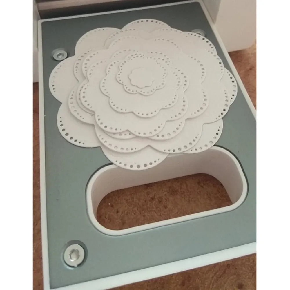7p&ccedil;s Nova Forma de Flor De Corte De Metal Morre Stencils para Scrapbooking &aacute;lbum de fotos Decorativo Embossing Cart&otilde;es de Papel