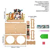 Bol en bois pour chien - 5d bricolage d&eacute;coration artisanale
