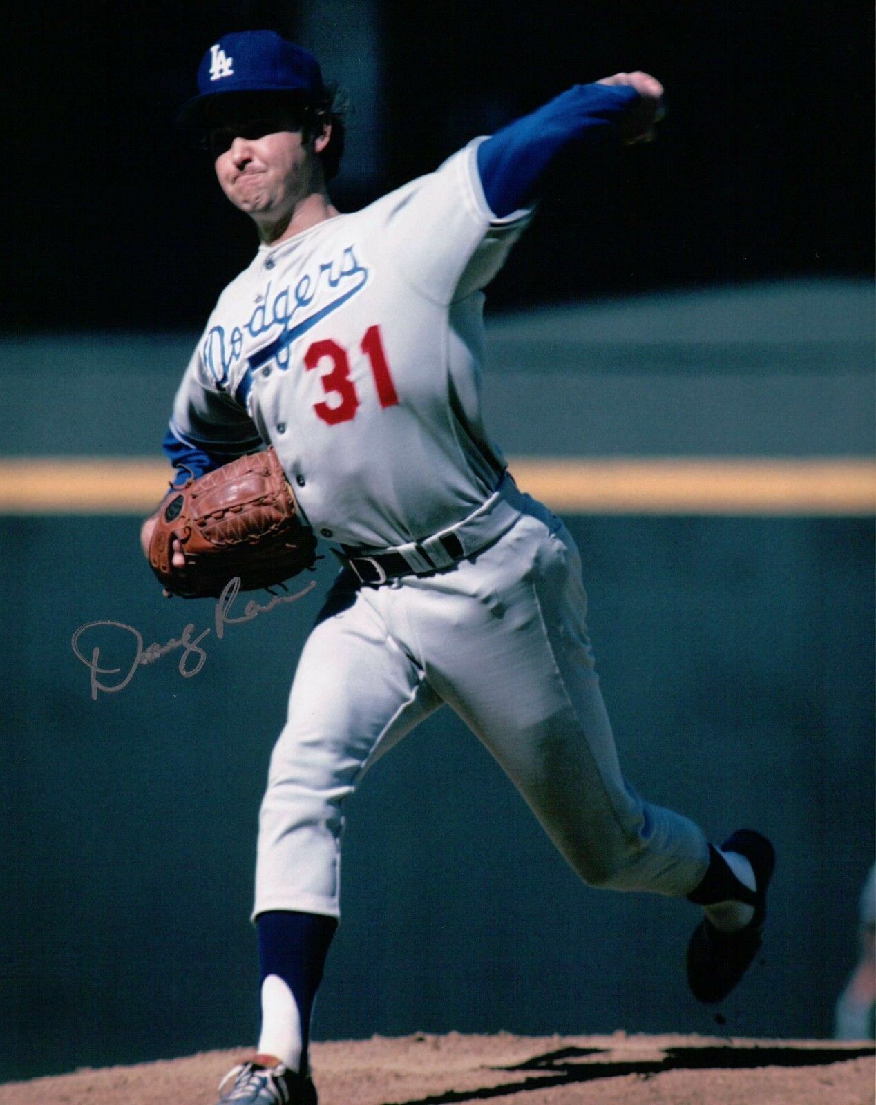 Doug Rau Signed 8X10 Photo Poster painting Autograph Dodgers Pitching Silver Left Auto COA