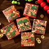 6PCS Chinese New Year Festive Blessings Red Packet Envelope