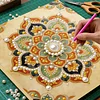 (30x30cm)DIY Pearl Painting Framed Mandala Handmade Pearl Material Art Kit Living Room Decor