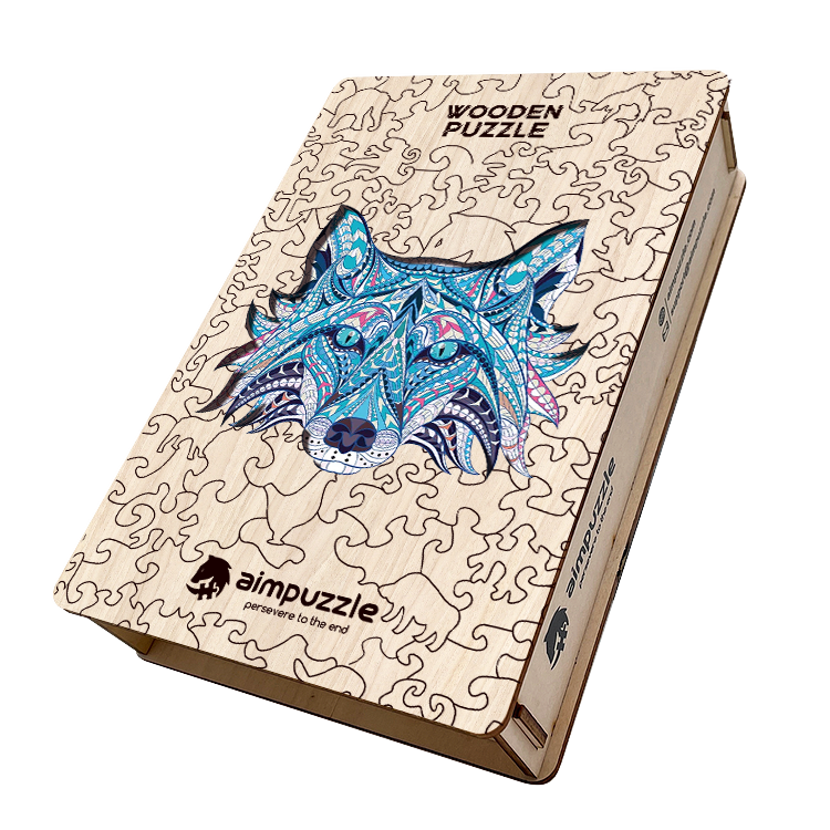 Blue Fox Wooden Jigsaw Puzzle