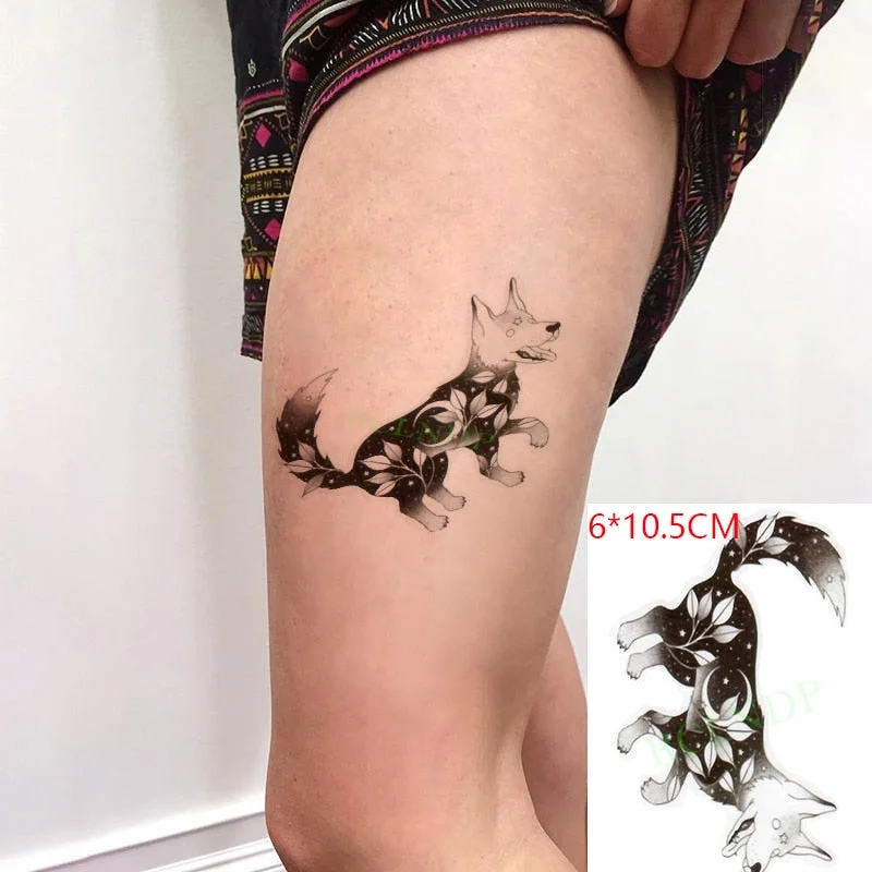 Waterproof Temporary Tattoo Sticker fly birds mermaid owl deer mandala tatto stickers flash tatoo fake tattoos for women girl 4