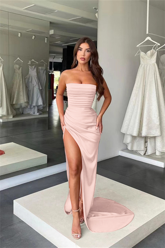 chinese dress ladies Charming Coral Spaghetti-Straps Prom Dress Mermaid Sleeveless main image 0