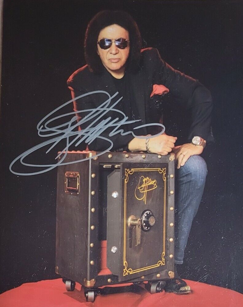 Gene Simmons Authentic Autographed 8x10 Photo Poster painting w/ COA