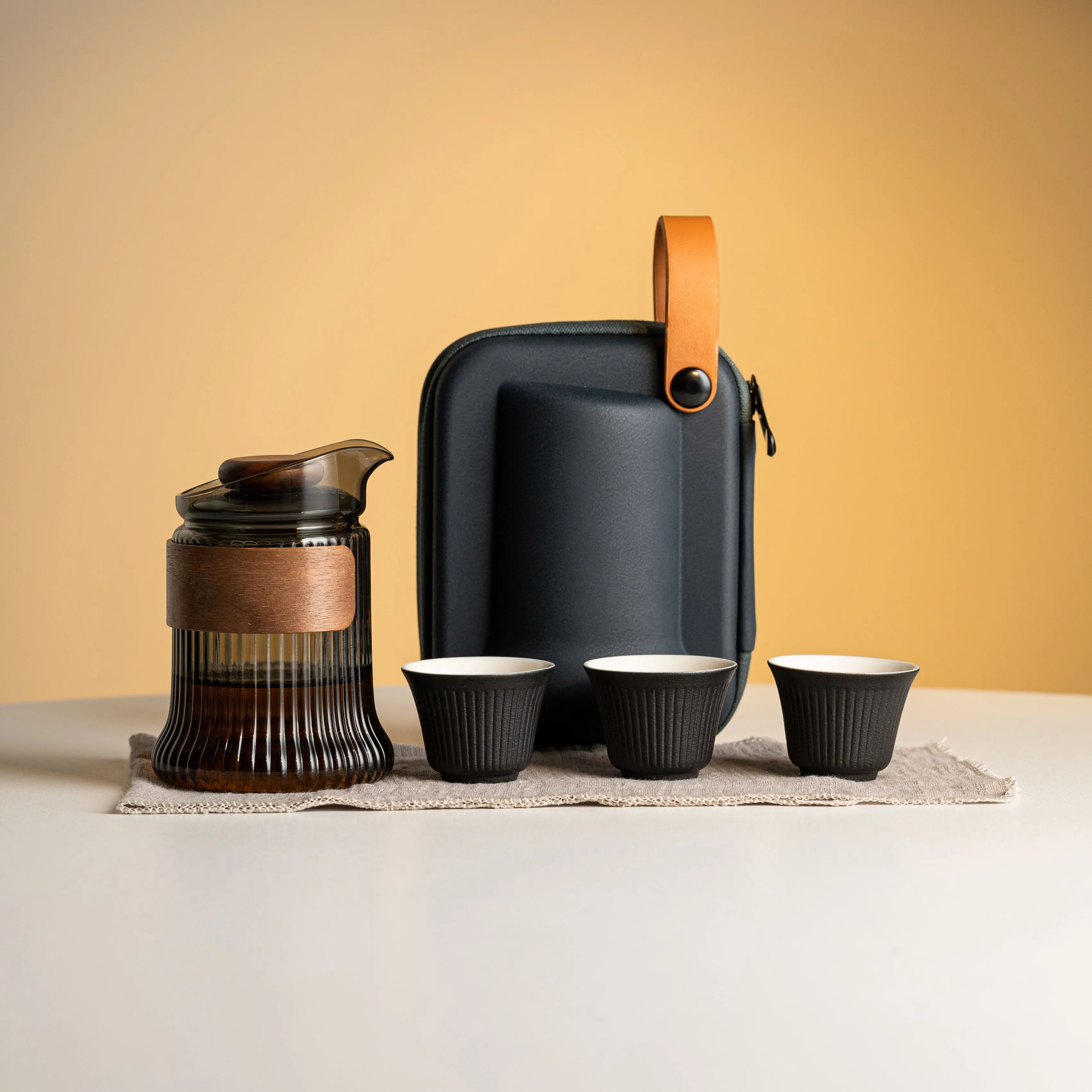 FromTea &ldquo;Aura&rdquo; Portable Travel Tea Set with Protective Case _Fromtea&reg; Official Store