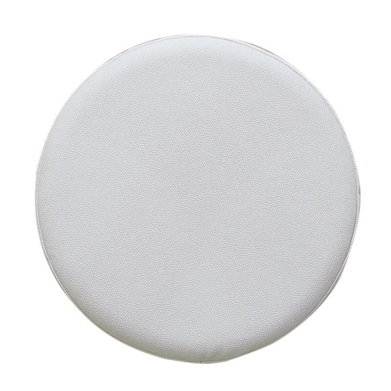 Elastic Bar Round Stool Chair Cover PU Leather Seat Cushion Slipcover Dustproof Chair Protector for Home Hotel Banquet Salon