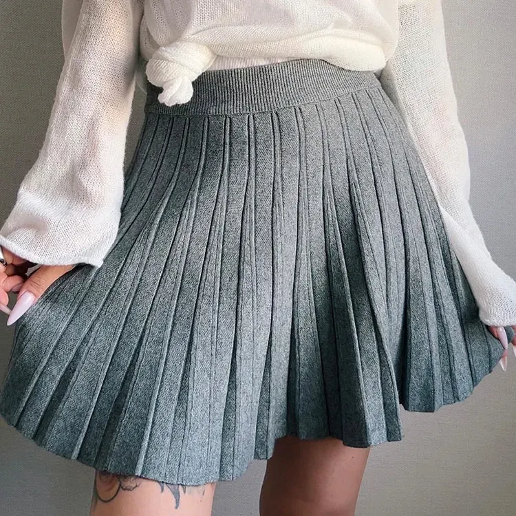 Women's Soft Pleated Midi Skirt &ndash; Elasticated Waist Comfort &ndash; view 2