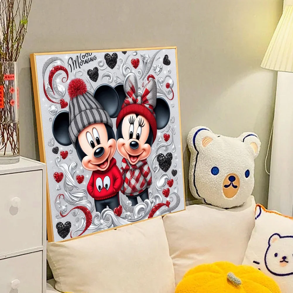 Diamond Painting - Full Round Drill - Mickey Minnie(Canvas|40*40cm)
