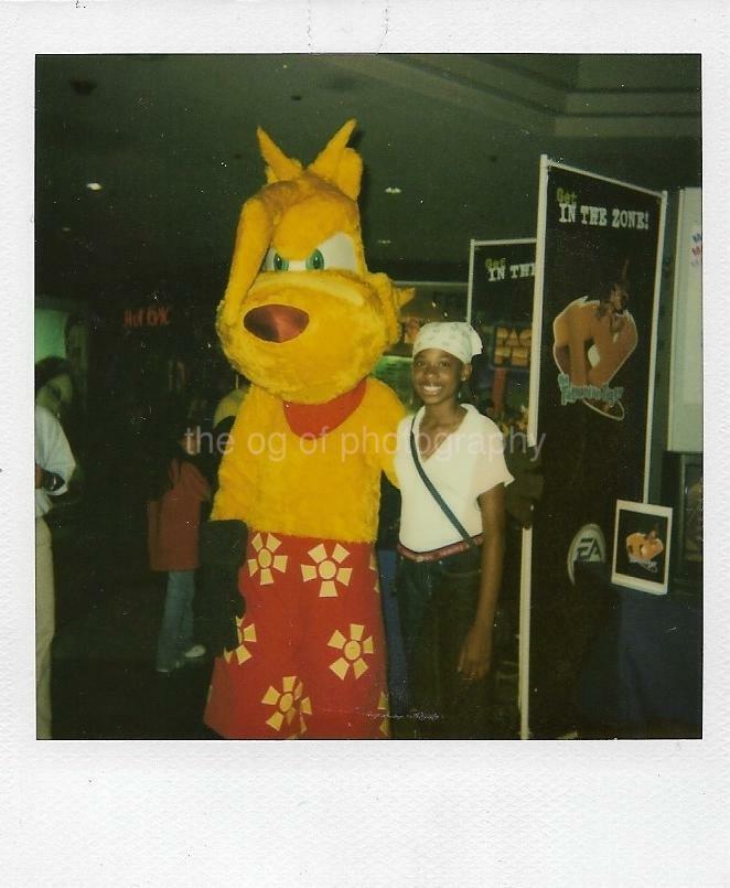 Vintage POLAROID Found Photo Poster paintinggraph MASCOT SNAPSHOT Original COLOR 13 7 WW