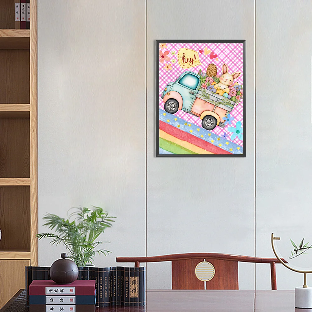 Full Round Diamond Painting 30*40cm - Toy Rabbit