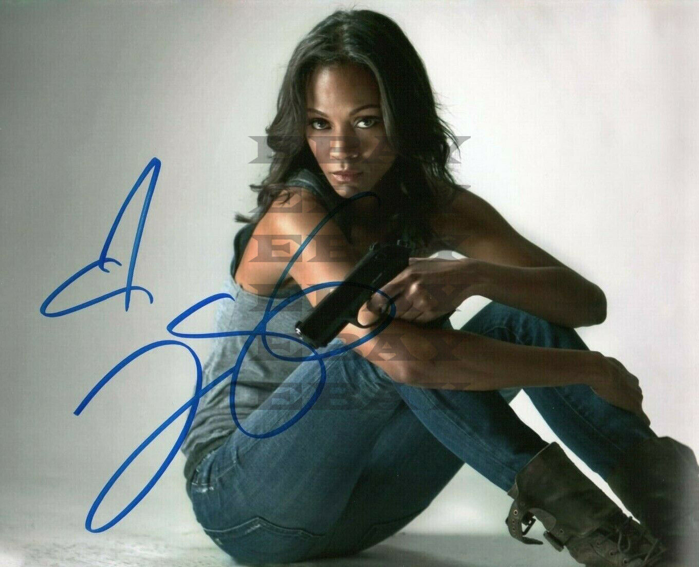 Zoe Saldana Law and Order Autographed 8x10 Photo Poster painting Signed REPRINT