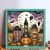 Halloween Cottage - 11CT Stamped Cross Stitch - 50*50cm - Halloween