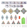 6 Pairs Double Sided Diamond Painting DIY Earring Making Art Kit for Women Girls