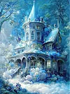 Luxury AB Velvet Diamond Painting Kit - Flower House