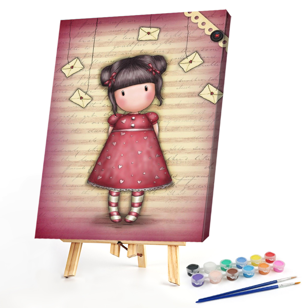 

40*50CM - Paint By Numbers - Girl, 501 Original