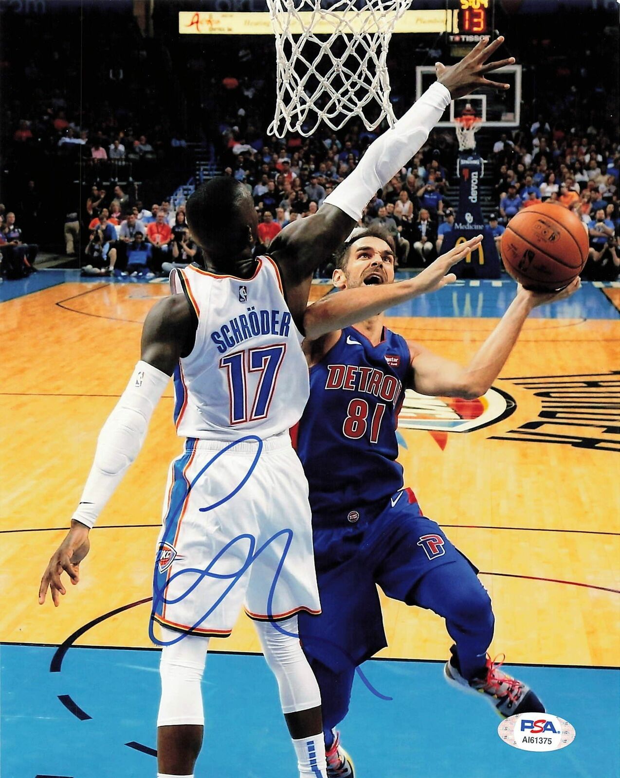 Jose Calderon signed 8x10 Photo Poster painting PSA/DNA Detroit Pistons Autographed