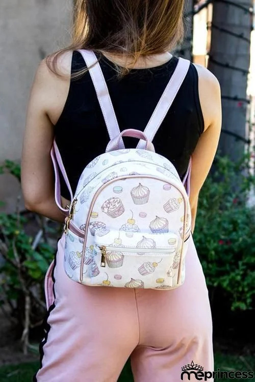 Cake Print Backpack