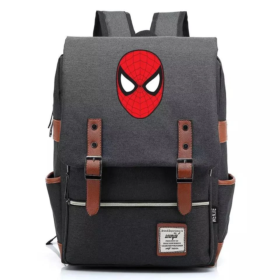 Buzzdaisy Spider Man Superhero Canvas Travel Backpack Notebook School Bag